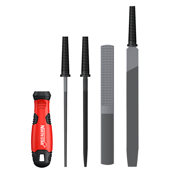 NS-HF002 FEILENSATZ 5 STÜCKE FEILEN FÜR METALL UND HOLZ
